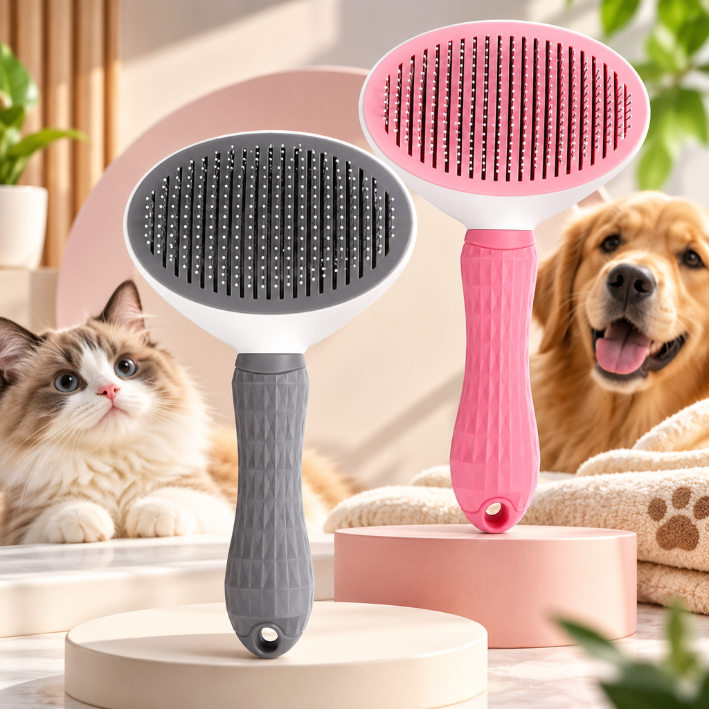 Escova Removedora de Pelos com Autolimpeza MimoPet 🐾