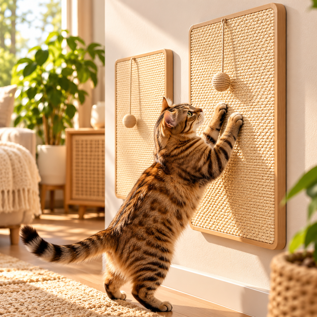 Arranhador de Parede para Gatos – Diversão & Bem-Estar